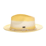 DapperFam The Hyde Park Hand-Dyed Straw Fedora Hat
