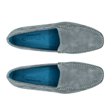 Giovacchini Diego in Metal Suede Slip-on Moccasins in #color_