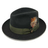 Dobbs Barrington Pinch Front Wool Felt Fedora in Black
