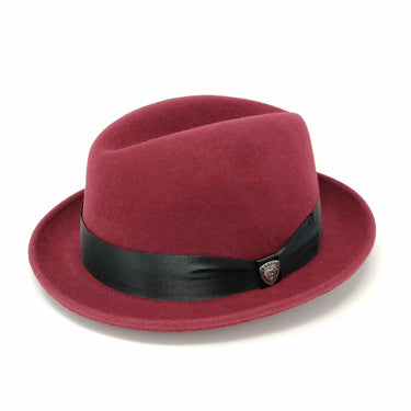 Dobbs Boulevard Center Dent Wool Felt Homburg
