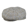 Dobbs Chap Wool Flat Cap in Grey / Navy #color_ Grey / Navy