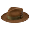 Dobbs Cool Kid Wool Felt Pinch Front Fedora in Cognac