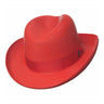 Dobbs El Dorado Center Dent Milan Straw Homburg in Red