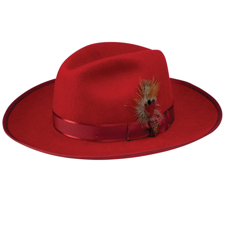 Red Rounded Hat Shop Men's Red Hats - DapperFam – DAPPERFAM