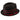 Dobbs Horatio Two-Tone Center Dent Fedora in Red / Black