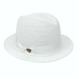 Dobbs Madison Vented Center Dent Milan Straw Fedora