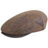 Dobbs Richmont Plaid Wool Ivy Cap in Brown Mix #color_ Brown Mix