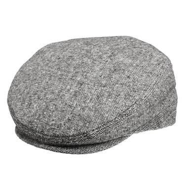 Dobbs Steward Tweed Flat Cap in Grey Mix