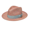 Dobbs Summertime Stroll (Limited Edition) Straw Fedora in Red Mix #color_ Red Mix