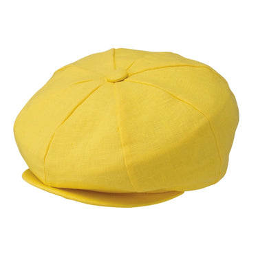 Dobbs Wellington Linen Ivy Cap in Bahama Yellow