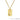 Beveled Tag Pendant - 14K Gold
