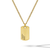 Beveled Tag Pendant - 14K Gold — view 11