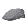 Dorfman Attaboy Herringbone Wool Blend Ivy Cap in Grey #color_ Grey