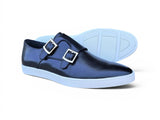 Double Monk Strap Leather Sneaker