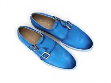 Double Monk Strap Leather Sneaker