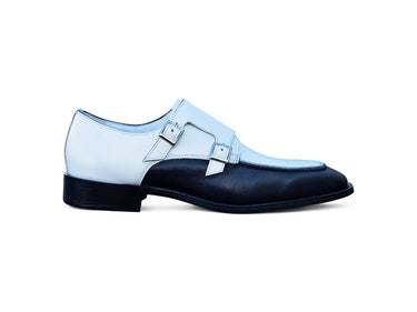 Carrucci Shoes Double Monk Two Tone Loafer