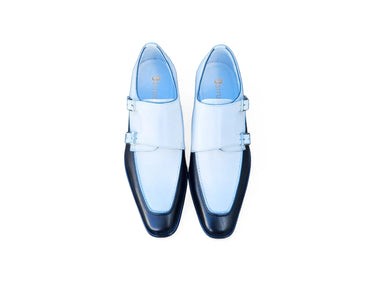 Carrucci Shoes Double Monk Two Tone Loafer