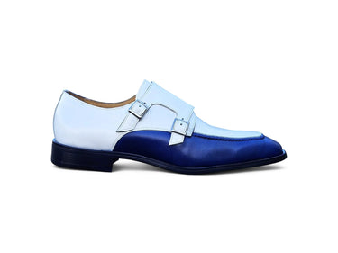 Carrucci Shoes Double Monk Two Tone Loafer