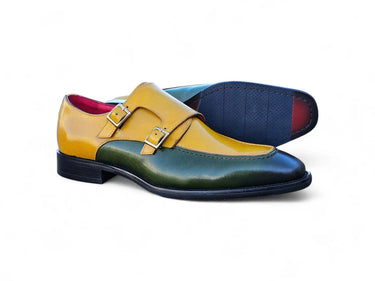 Carrucci Shoes Double Monk Two Tone Loafer