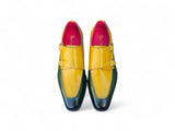 Carrucci Shoes Double Monk Two Tone Loafer
