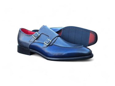 Carrucci Shoes Double Monk Two Tone Loafer