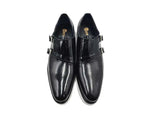 Carrucci Shoes Double Monk Strap Leather Loafer