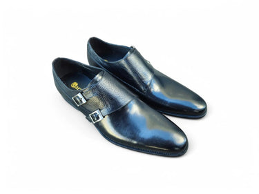 Carrucci Shoes Double Monk Strap Leather Loafer