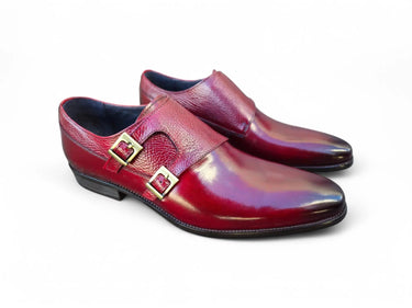 Carrucci Shoes Double Monk Strap Leather Loafer