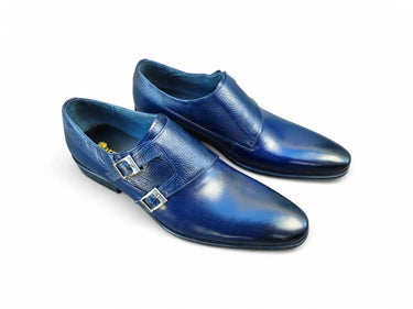 Carrucci Shoes Double Monk Strap Leather Loafer