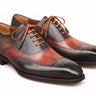 Paul Parkman Men's Goodyear Welted Wingtip Oxford Shoes Green & Brown (ID#E271)
