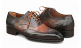 Paul Parkman Men's Goodyear Welted Wingtip Oxford Shoes Green & Brown (ID#E271) — view 6