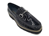 Carrucci Shoes Horse Bit Loafer Lug Sole