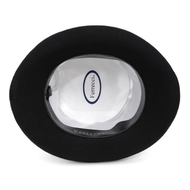 Ferrecci Premium Top Hat in Black Wool Victorian Elegance in