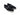 Embossed Leather Strap Linen Sneaker in Black