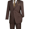 Vinci Brown Regular Fit 2 Piece Suit - F-2C900