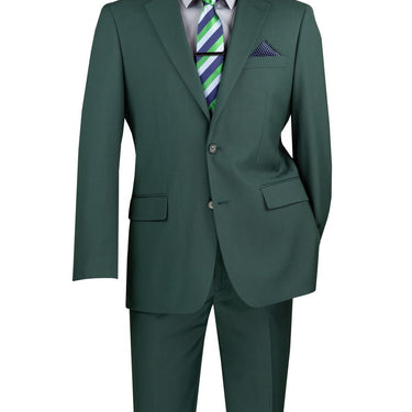 Vinci Hunter Green Regular Fit 2 Piece Suit - F-2C900