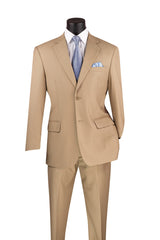 Vinci 2 Piece Regular Fit Suit in Light Beige - F-2C900