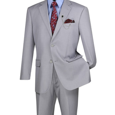 Vinci Light Gray Regular Fit 2 Piece Suit - F-2C900