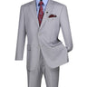 Vinci Light Gray Regular Fit 2 Piece Suit - F-2C900