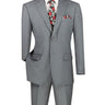 Vinci Medium Gray Regular Fit 2 Piece Suit - F-2C900