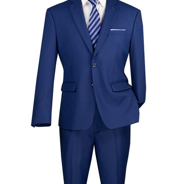 Vinci Twilight Blue Regular Fit 2 Piece Suit - F-2C900