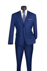 Vinci 2 Piece Regular Fit Suit in Twilight Blue - F-2C900