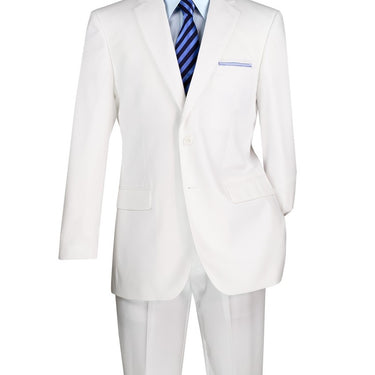 Vinci White Regular Fit 2 Piece Suit - F-2C900