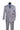 Vinci Light Gray Regular Fit Double Breasted Suit - F-DC900