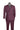 Vinci Burgundy Regular Fit Double Breasted Suit - F-DRW2