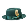 Bruno Capelo Florence Wool Felt Trilby Hat in Hunter Green