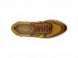 Fashion Sneaker Calfskin with Canvas inlaid