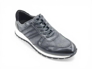 Fashion Sneaker Calfskin with Canvas inlaid