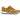 Fashion Sneaker Calfskin with Canvas inlaid in Mustard #color_ Mustard
