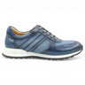 Fashion Sneaker Calfskin with Canvas inlaid in Blue #color_ Blue